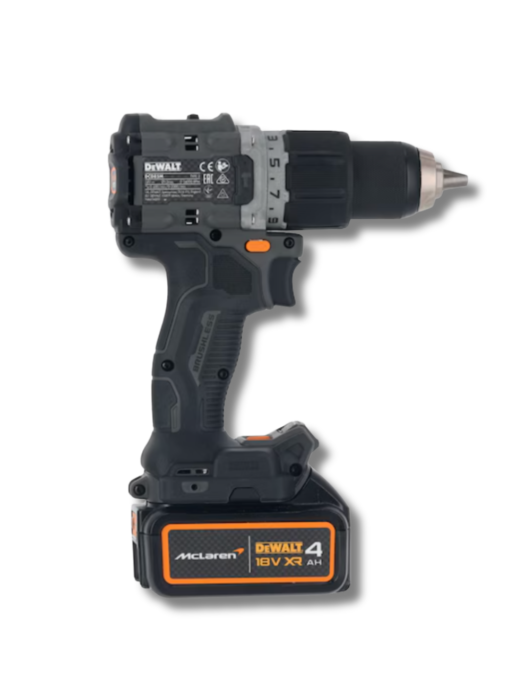 Perceuse-visseuse percussion XR 18V 4Ah Li-Ion Brushless - ÉDITION LIMITÉE McLAREN